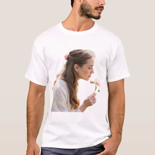 smell the flowers t shirt (Framsida)