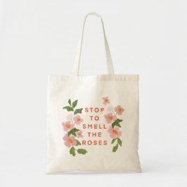"Smell the Ro" Tote Bag Tygkasse