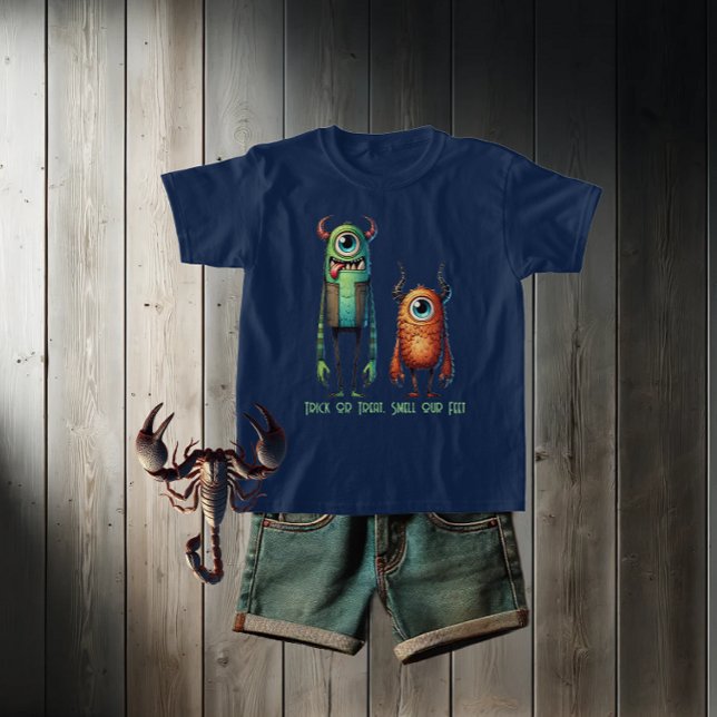 Smell vår Feet Monster Buddies T-Shirt (Dressed to impress.)