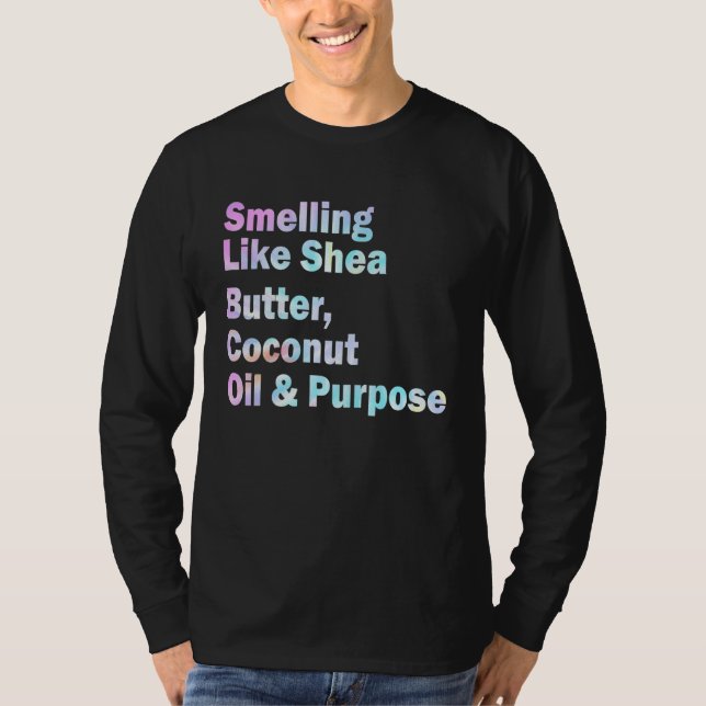 Smellande som konkosolja av skarpsill och för ända t shirt (Framsida)