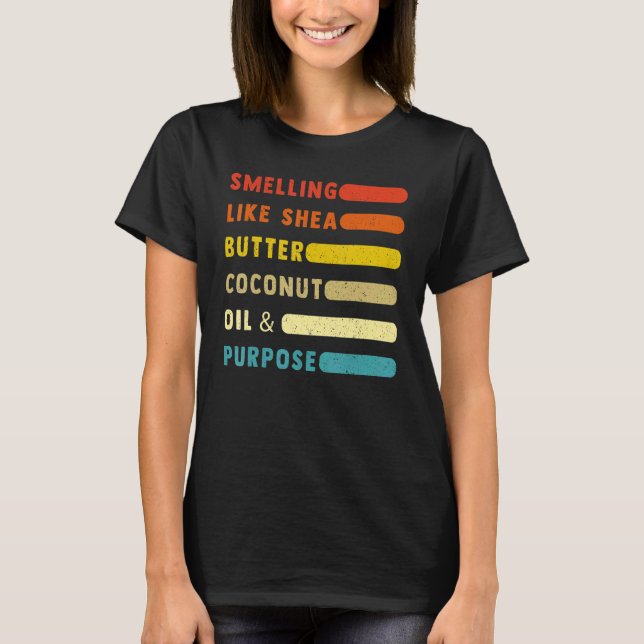 Smellande som konkosolja av skarpsill och för ända t shirt (Framsida)