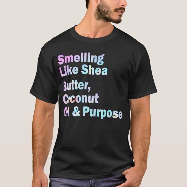 Smellande som konkosolja av skarpsill och för ända t shirt (Framsida)