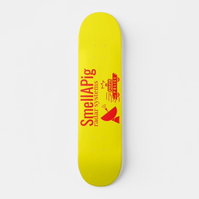 SMELLAPIG RADAR SYSTEM Lustigt sarkastiskt         Mini Skateboard Bräda 18,5 Cm (Framsida)