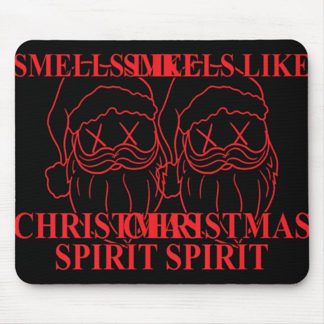 Smells Like Christmas Srit Santa Claus Xmas T Shir Musmatta (Framsidan)