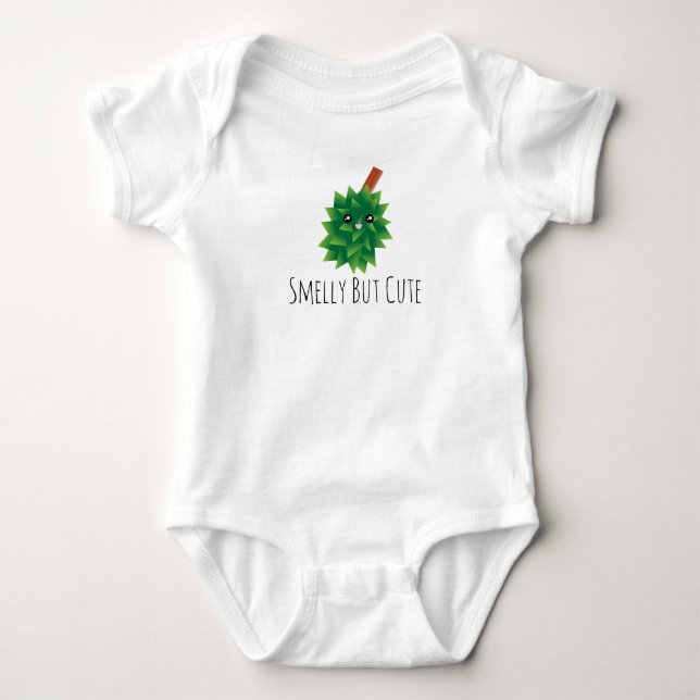 Smelly but Cute Kawaii Durian Manga Tecknad T-shirt (Framsida)