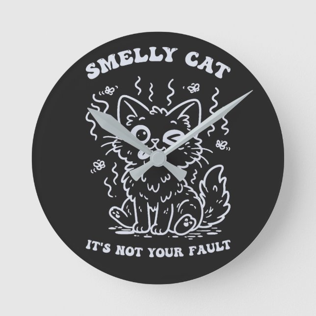 Smelly Cat Ikonisk Sång Rund Klocka (Framsida)