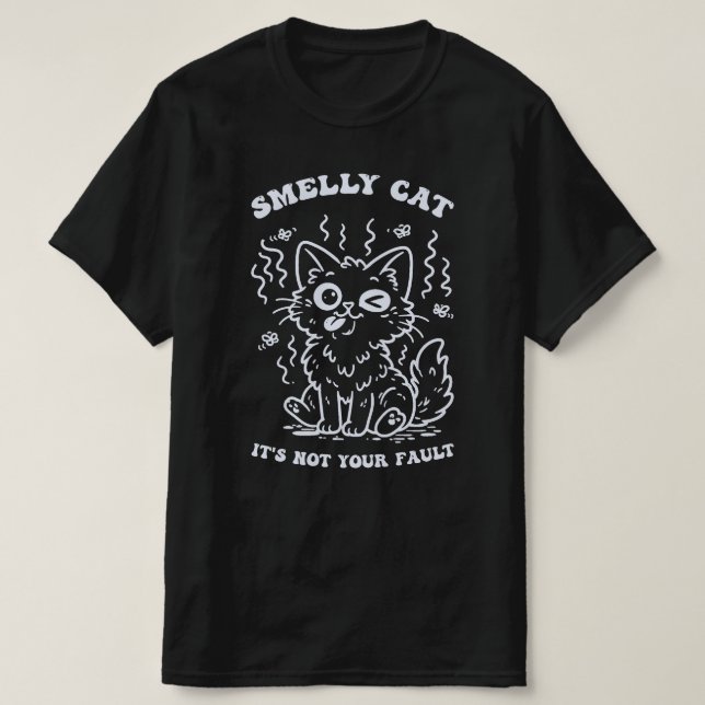 Smelly Cat Ikonisk Sång T Shirt (Design framsida)