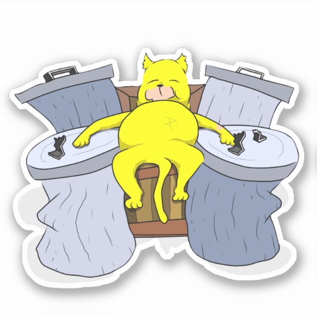 Smelly Cat Kung Klistermärken (Framsida)