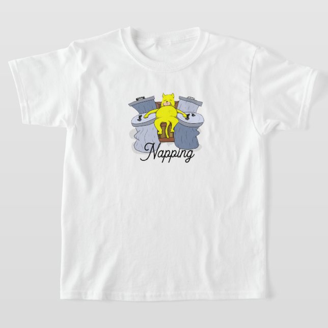 Smelly Cat Kung T Shirt (Laydown)