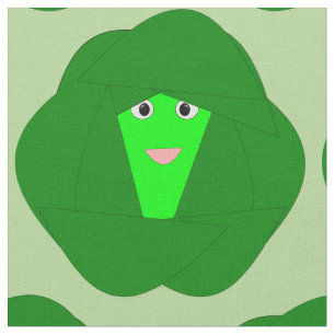 Smelly jul Brussels Sprout Craft Fabric Tyg