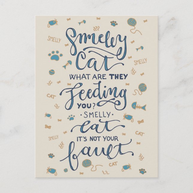 Smelly Kat vykort (Framsida)