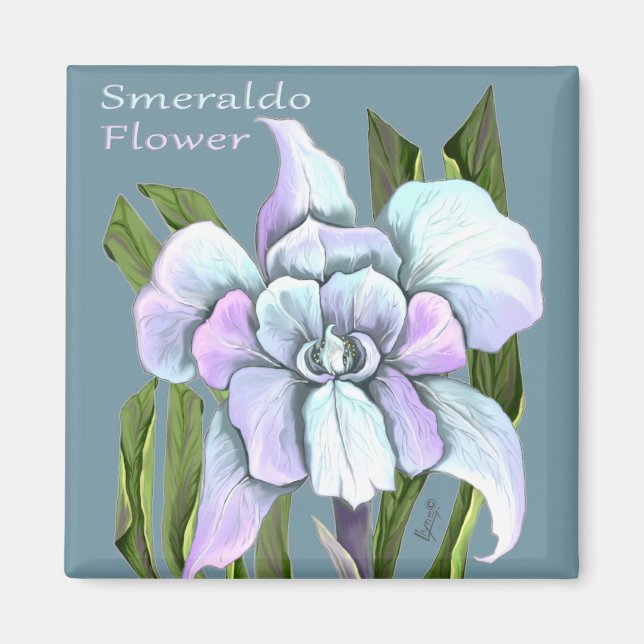 Smeraldo blommagnet magnet (Framsidan)