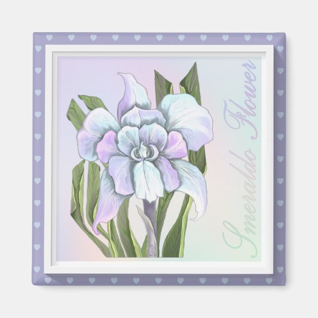 Smeraldo blommagnet magnet (Framsidan)