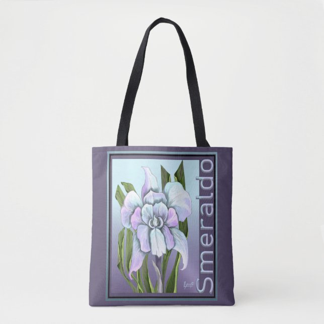 Smeraldo-blommans Tote-bag Tygkasse (Framsida)