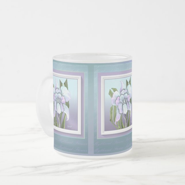 Smeraldo-blommor, fryst glaskaffe mugg (Framsida vänster)