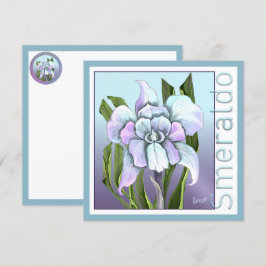 Smeraldo Flower Flat Card