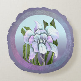 Smeraldo Flower Rund Kudde