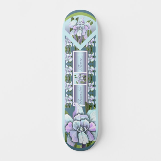 Smeraldo Flower Skateboard (Framsida)