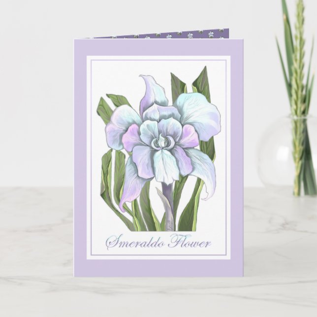 Smeraldo Flower Tack Kort (Framsida)