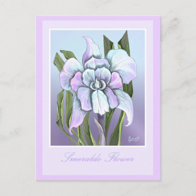 Smeraldo Flower vycard Vykort (Framsida)