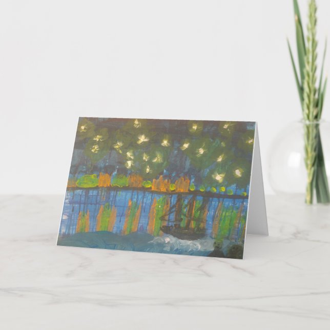 Smeraldo galleri " Starry natt på Rhonen ", Kort (Framsida)