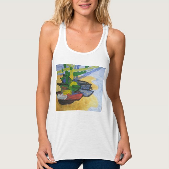 Smeraldo Gallery "Fishing Boats" Linne Med Racerback (Framsida)