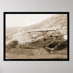 Smet Guld Frimärke Mill Central City SD 1888 Poster