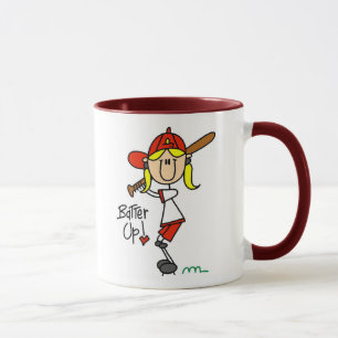 Smet upp! Softballstick figurmugg Mugg