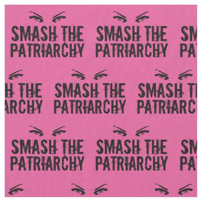 Smeta ut den feministiska citattrappan för patriar tyg (Närbild)