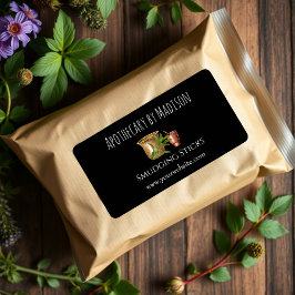 Smeta ut etiketter för anpassningsbar Black Sage Adressetikett