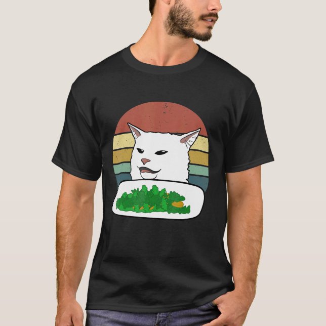 Smeta ut kattfoder för salad t shirt (Framsida)