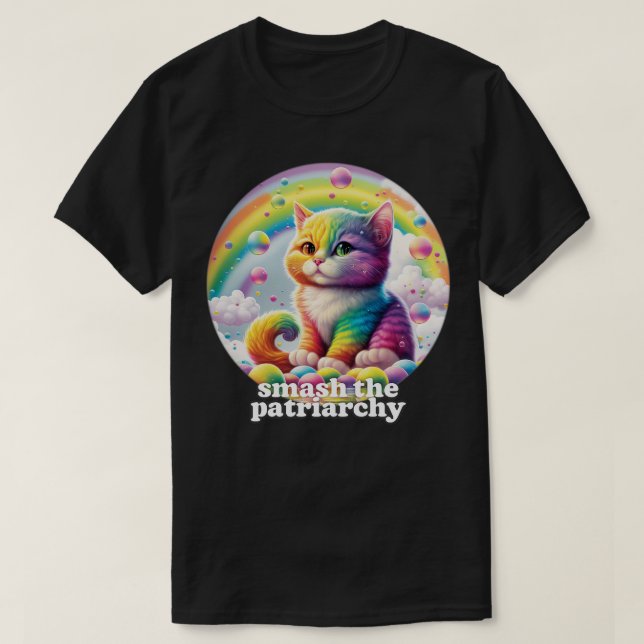 Smeta ut patriarkatets Cute Kitten design T Shirt (Design framsida)