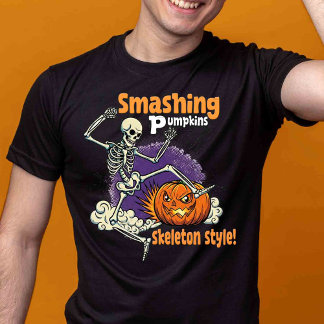 Smetar ut Pumpkins Orange Halloween-familjmatchnin T Shirt