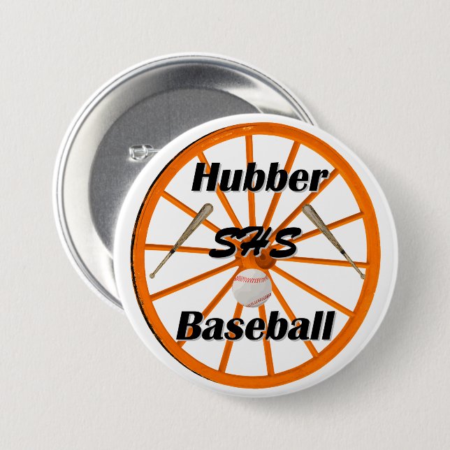 Smethport Hubbers Baseball Fläkt Button Knapp (Framsida & baksida)
