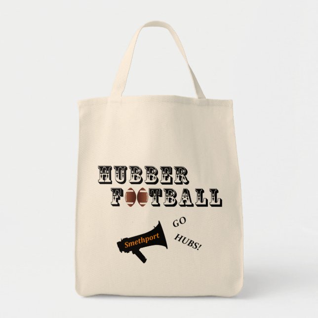 Smethport Hubbers Football Fläkt Tote Bag 2 Tygkasse (Framsidan)