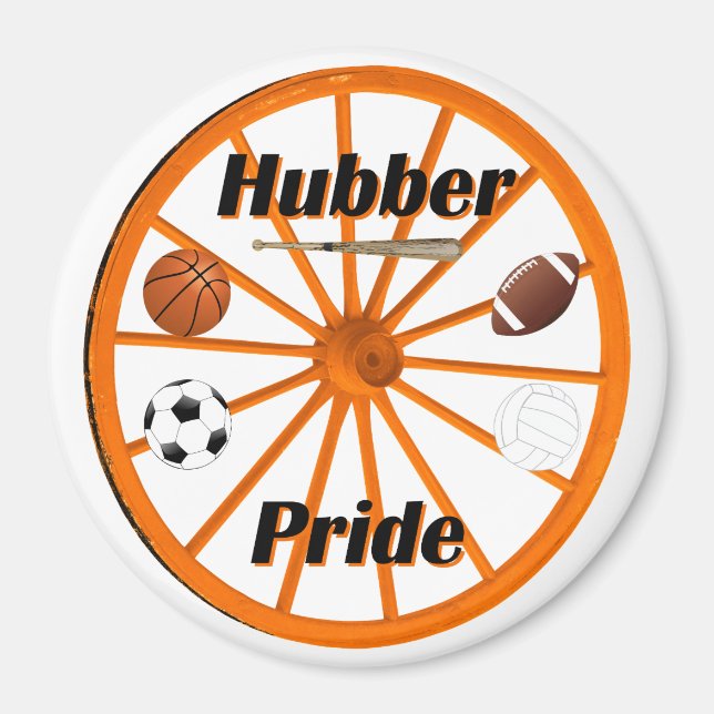 Smethport Hubbers Sports Supporter Magnet (Framsidan)