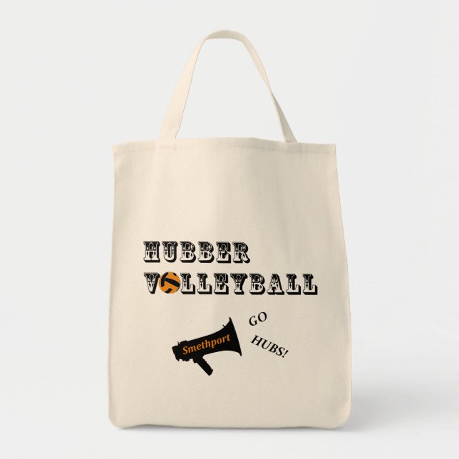 Smethport Hubbers Volleyball Fläkt Tote Bag 2 Tygkasse (Framsidan)