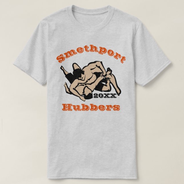 Smethport Hubbers Wrestling Fläkt Shirt 3 T (Design framsida)