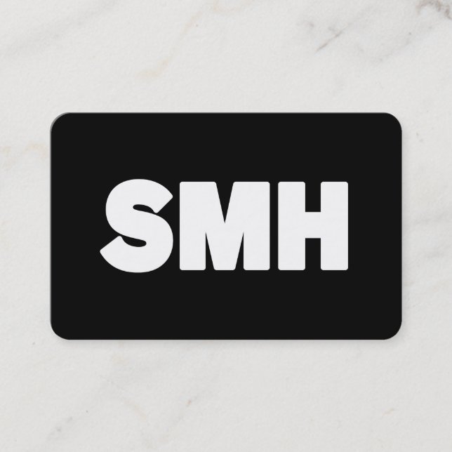 SMH | Text Slang Visitkort (Framsida)