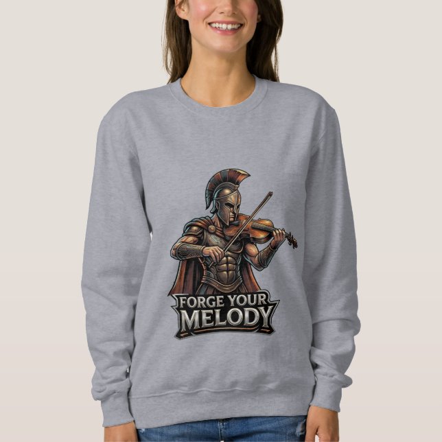 Smid din melodi –  Spartansk violinist T Shirt (Framsida)