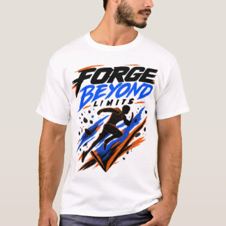 Smida bortom gränserna | Motivationsdesign för löp T Shirt