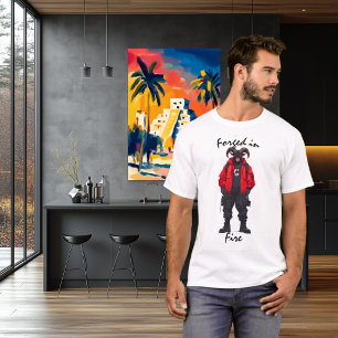 Smidd i eldkrigarens taktiska utrustning T-shirt