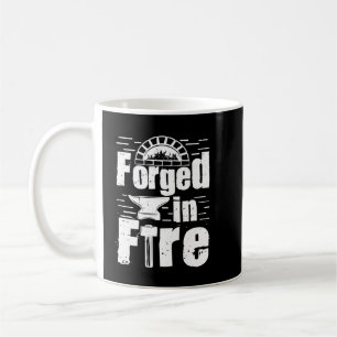 Smidd i Fire Forge Metalsmith Blacksmithing Blac Kaffemugg