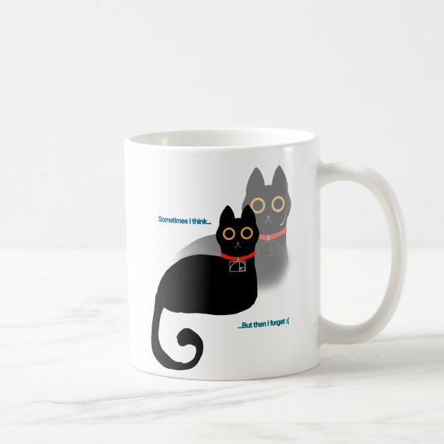 Smidgfull svart kafékaffe Mugg 11 oz (Höger)