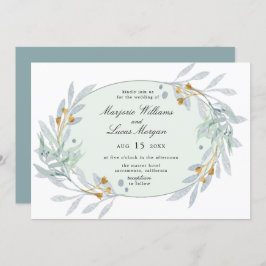 Smidig inbjudan till botanikbröllop