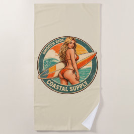 Smidig Ritt Kustleverans | Surf Pin-up-grafik