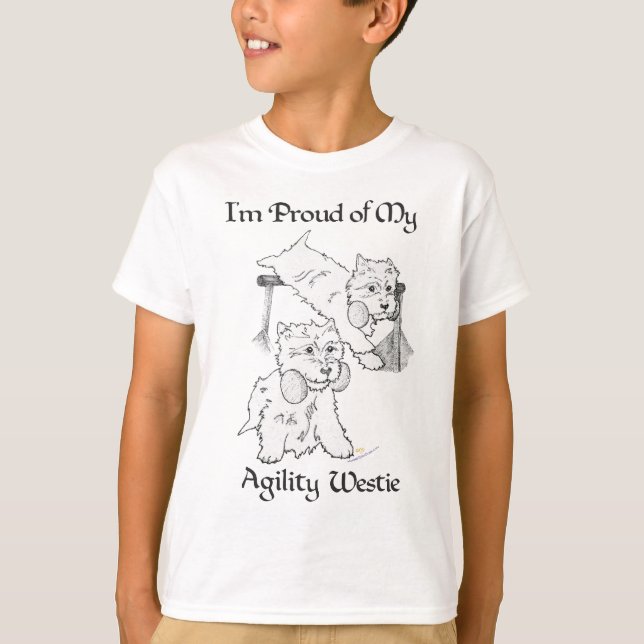 Smidig Westie Tee Shirt (Framsida)