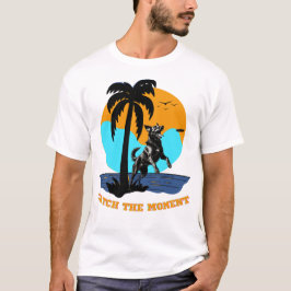 Smidighet sommarvibes: Retro solnedgång Hoppande T Shirt