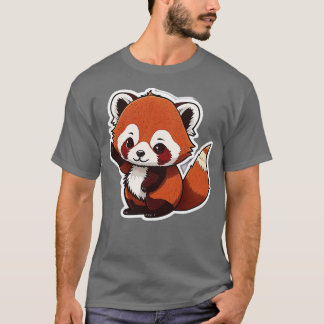 Smih Cute Redpanda Sticker T Shirt