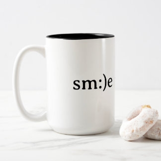 Smil du kan Två-Tonad mugg